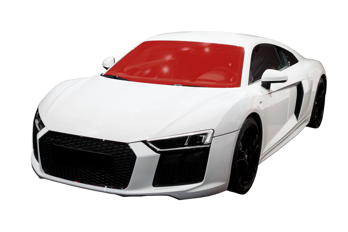 Front windshield coverage icon